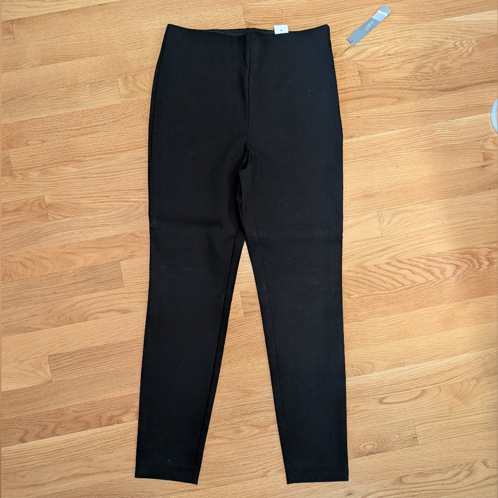 Loft Black High Waist Skinny Dress Pants